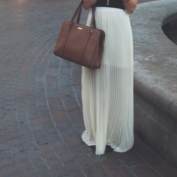 Lauren Conrad Pleated Chiffon Maxi Skirt - Picture 2 of 7